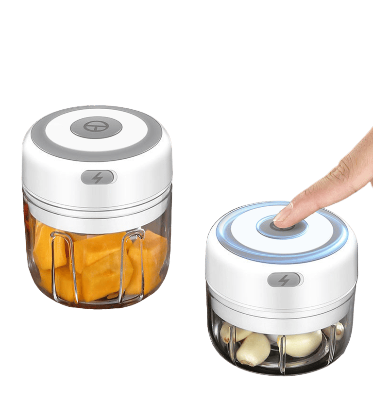 HiPiCok Meat Grinder Electric Garlic Crusher Food Chopper Mini Garlic Press Vegetable Chopper Masher