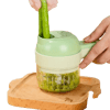 4 in 1 Handheld Electric Vegetable Slicer USB Rechargeable Portable Food Processor Garlic Chili Onio