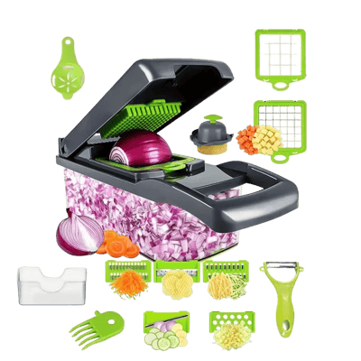 14 in 1 Multifunctional Vegetable Chopper Onion Chopper Handle Food Grate Food Chopper Kitchen