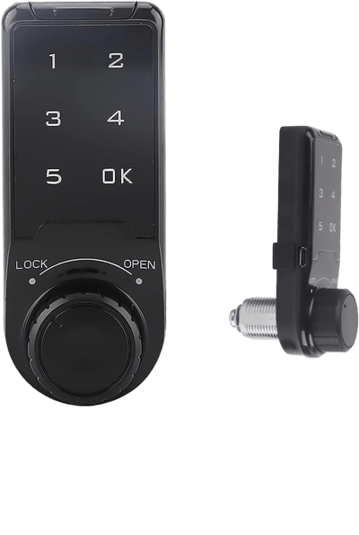 Smart Electronic Password Door Lock Touch Screen Digital Security Anti-theft Wooden Cabinet Keypad