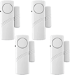 4 Pack Security Window/Door Alarm, Door Open Chime, Magnetic Burglar Alert Sensor, Loud Door Alarms 