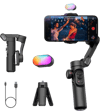 AOCHUAN 3-Axis Gimbal Stabilizer for Smartphone, Gimbal w/RGB Magnetic, Upgraded Face Tracer