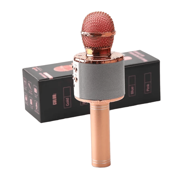Karaoke Microphone for Kids Singing, 5 in 1 Wireless Bluetooth Microphone with LED Lights Karaoke Ma