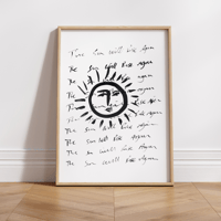 Image 1 of The Sun Will Rise Again - Art Print