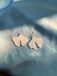Image 2 of GINKGO EARRINGS - WHITE