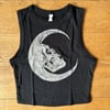 Luna skull crop tank top 