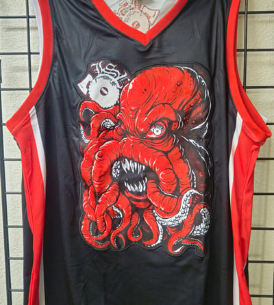 Image of LSP : RED KRAKEN BASKETBALL Jersey