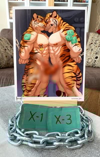 Image 2 of "Patching The Tigers 1" Signed Print