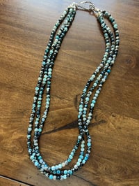 Image 1 of Triple strand opal necklace