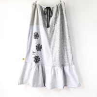 Image 2 of spiderwebs spider halloween adult L large womens maxi long peasant skirt patchwork courtneycourtney