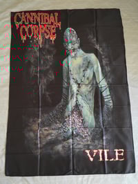 Image 1 of CANNIBAL CORPSE - Vile Flag (cloth poster Banner tapestry) Old school Death metal Gore