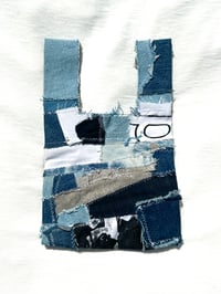 Image of “I think knot” denim cut and sew bag 