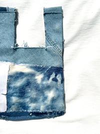 Image of “I think knot” denim cut and sew bag 