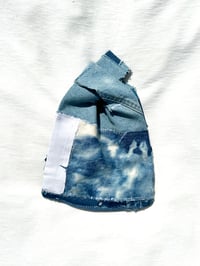 Image of “I think knot” denim cut and sew bag 