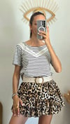 Tshirt marinière dentelle