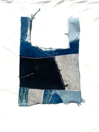 Image of “Big Knot” denim cut and sew bag 