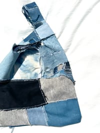 Image of “Big Knot” denim cut and sew bag 