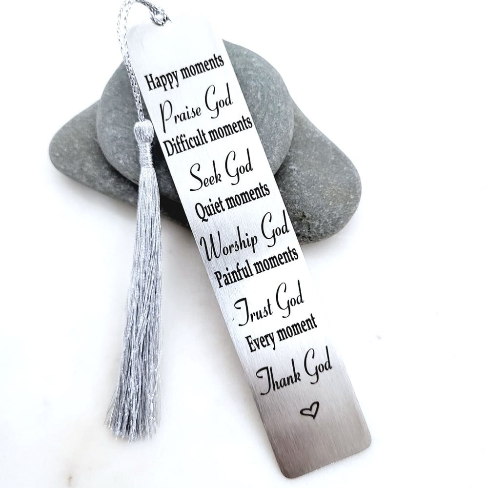 Image of Inspirational Bible Verse Bookmark for Women Men Friends Sister Brother Family