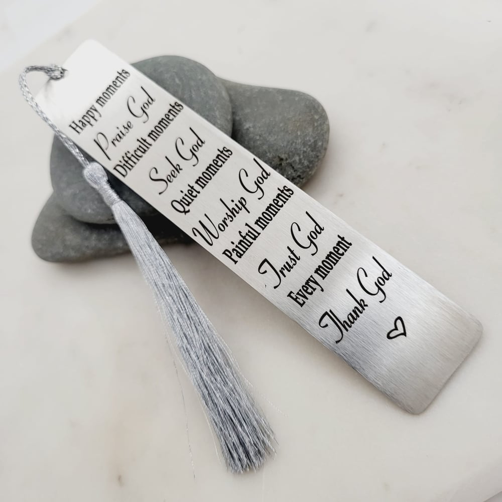 Image of Inspirational Bible Verse Bookmark for Women Men Friends Sister Brother Family