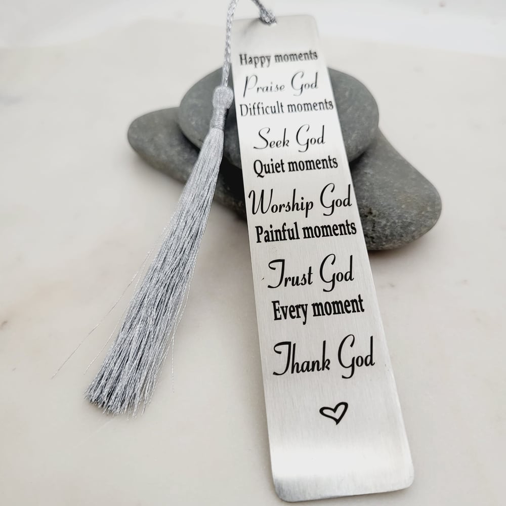 Image of Inspirational Bible Verse Bookmark for Women Men Friends Sister Brother Family
