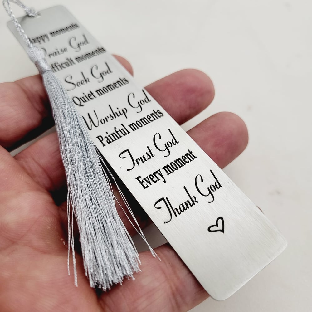 Image of Inspirational Bible Verse Bookmark for Women Men Friends Sister Brother Family