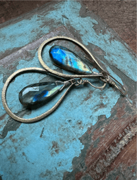 Image 3 of Labradorite earrings . Luanda Series / n11