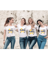 Image 1 of Birthday Girl T-Shirt, Family Birthday T-Shirt, Group Birthday T-Shirt