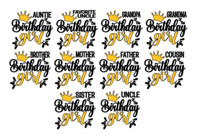 Image 3 of Birthday Girl T-Shirt, Family Birthday T-Shirt, Group Birthday T-Shirt