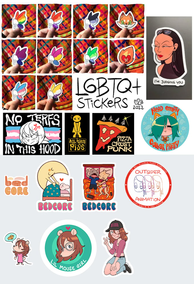 Image of LGBTQ+ stickers / originals!