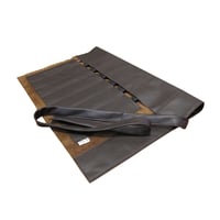 Image 3 of LTD EDITION MOOJICRAFT  7 SLOT BROWN REAL LEATHER KNIFE ROLL