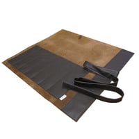 Image 5 of LTD EDITION MOOJICRAFT  7 SLOT BROWN REAL LEATHER KNIFE ROLL