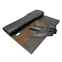 Image 2 of  LTD EDITION MOOJICRAFT 6 SLOT BROWN REAL LEATHER KNIFE ROLL