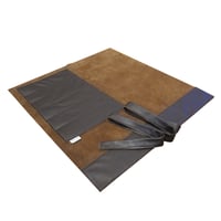 Image 4 of  LTD EDITION MOOJICRAFT 6 SLOT BROWN REAL LEATHER KNIFE ROLL