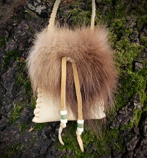 Image of Wolverine and Deerskin Pouch