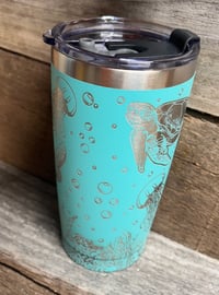 Image 4 of Sea Turtles and Jellyfish 20oz Tumbler