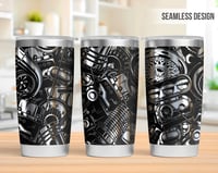 Image 1 of Gearhead seamless design 20oz tumbler