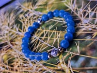 Image 4 of Blue Apatite Bracelet/Women Bracelet/Stretch Gemstone Bracelet