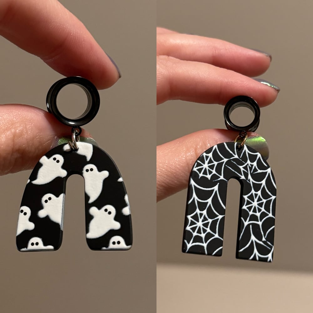 Image of Spooky Geo Dangles (sizes 2g-2")