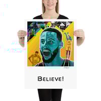 Image 2 of Art Print - "Believe" - Stephen Curry