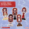 nayeon 'ABCD' fashion doll sticker pack.