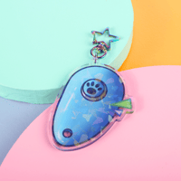 Image 1 of Clicker Trained Acrylic Keychain