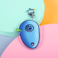 Image 2 of Clicker Trained Acrylic Keychain