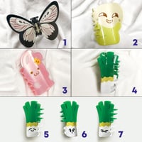 Image 2 of Hair Claw Clips - Dolls, Butterfly, Leek