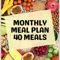 Monthly Meal Plan 40 Meals 