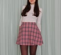 Marcia Skirt- Pink Check