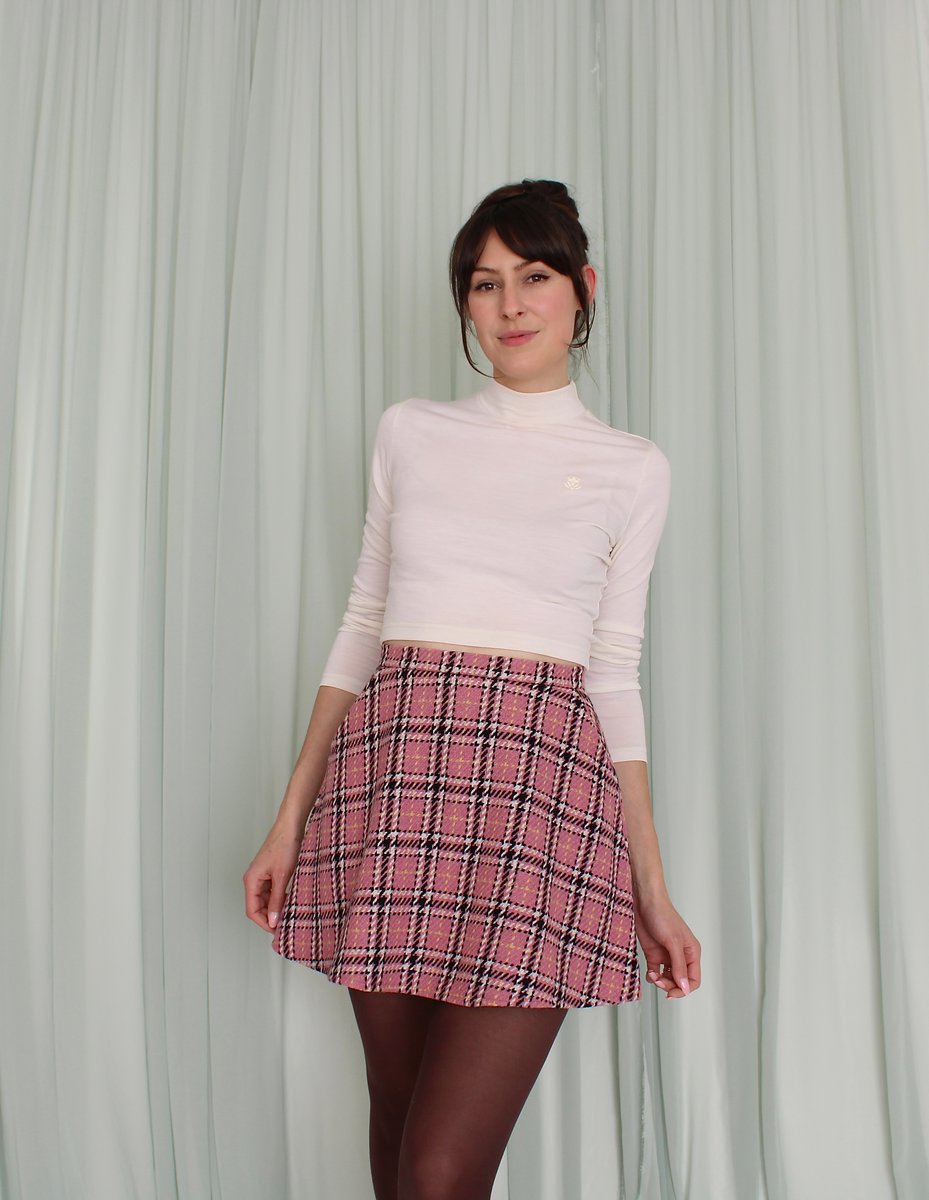 Coco check pleats skirt andmary Mサイズ Coco check pleats skirt andmary Mサイズ