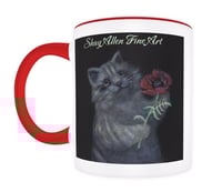 Image 1 of Cat With Poppy Mug