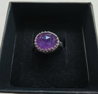 Image 1 of Amethyst sterling silver ring 