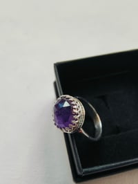 Image 2 of Amethyst sterling silver ring 