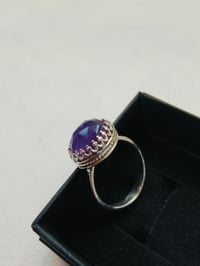 Image 3 of Amethyst sterling silver ring 